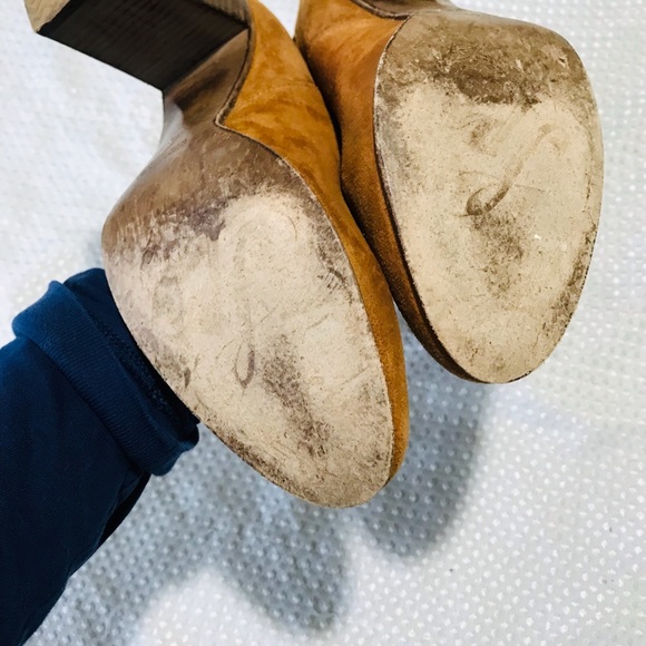 Free People Dakota Suede Brown Slouch Block - Picture 14 of 16